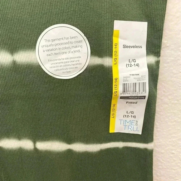 🆕Green Amber Tie Dye Ribbed Tank🆕 - Picture 6 of 8